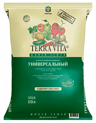 Грунт Terra Vita живая земля универсальный, 10 л